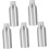 5 st parfymflaskor i aluminium, 3,4 oz, 100 ml, med skruvkork 1