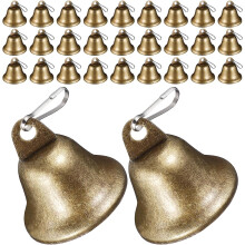 40 Stück Retro-Glocken, Vintage-Metallglocken, Hängeglocken für Weihnachtsbaumgirlanden und Partydekoration