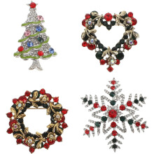 4 st juldekorationsbroscher festliga droppoljeformade broscher för kvinnor hantverk prydnad kläder festliga accessoarer