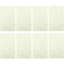 40 Sheets Chinese Calligraphy Xuan Paper Rice Paper for Painting Practice Sumi Drawing Yellow Flower Pattern