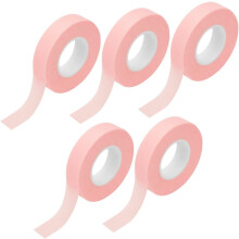 5 Stück Wimpernklebeband aus Vliesstoff, breit, rosa, für Wimpernverlängerungen, geeignet für Make-up-Salons