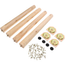 4 Sets Wood Furniture Legs Table Leg Extenders Replacement Feet