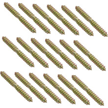 40 Stück verzinkte Doppelkopf-Selbstschneidschrauben 6x60mm Möbelverbinder