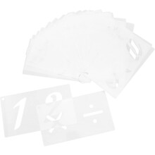 40 feuilles de pochoirs de lettres et chiffres creux pour peinture à la bombe et décoration artisanale