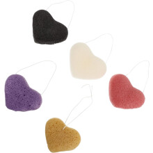 Lot de 5 éponges nettoyantes et exfoliantes pour le visage, pour femmes et hommes. Couleurs aléatoires.