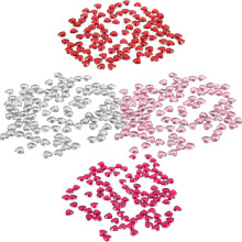 400pcs Heart Acrylic Rhinestones Flatback Gems Craft Embellishments for DIY Jewelry