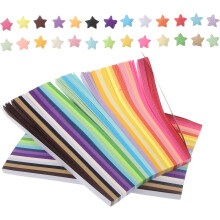 4050 Stück Glücksstern-Origami-Papierstreifen für DIY-Sternfalt-Bastelbedarf Origami-Papier