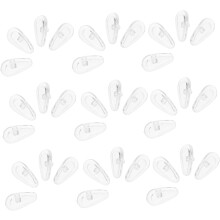 50 Stück Silikon-Gel-Nasenpads für Brillen, rutschfeste Brillenhalterungen, Ersatz-Nasenpads