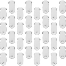 40 Stück französische ovale Ohrstecker mit flacher Polsterung, Kupfer-Ohrhaken, DIY-Schmuckzubehör