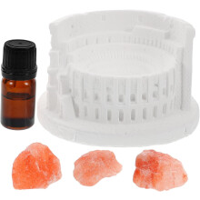 Diffuser met etherische oliën en Himalayazoutkristallen