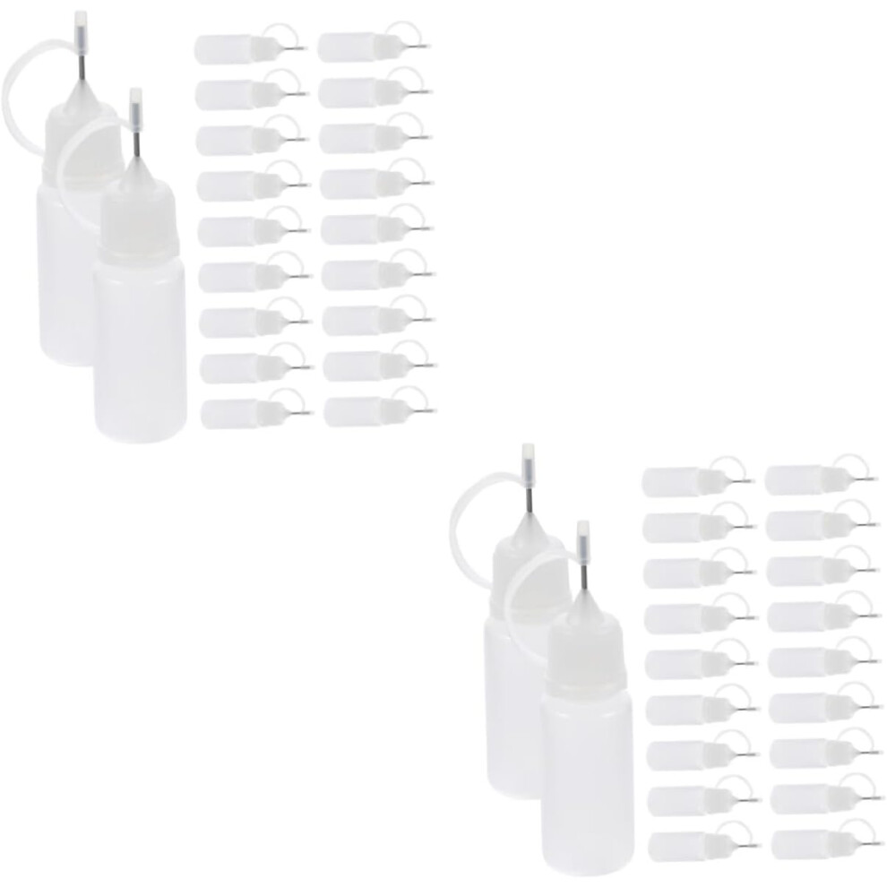 Hkhbjs 40Pcs Squeeze Bottles For Liquids Diy Glue Applicator Bottles Portable Glue