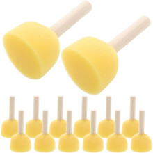 40 szt. gąbek gąbkowych w kształcie grzyba, okrągłych, z drewnianym uchwytem