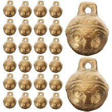40 Stück Vintage-Kupferglöckchen, 16 mm – Antike Glockenanhänger für Schmuckherstellung, Bastelanhänger