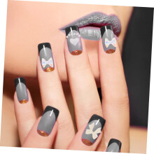 Nagel-Edelsteine, Strasssteine, schwarze Kamelienblüten-Anhänger, DIY-Nagelkunst-Schmuckaccessoires für Damen