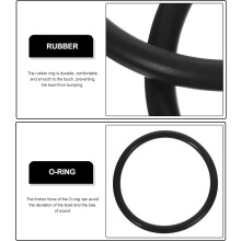 2pcs Singing Bowl Rubber Rings Black Rubber Pad Design and Fine Workmanship