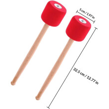 2 paires de baguettes de performance pour grosse caisse et caisse claire