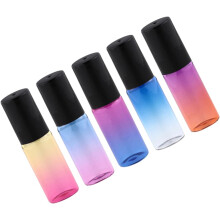 5pcs Gradient Roller Bottles Portable Refillable Essential Oil Rollers
