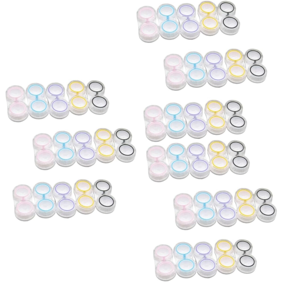 Hkhbjs 45Pcs Portable Leak Lens Box Dual Storage Case
