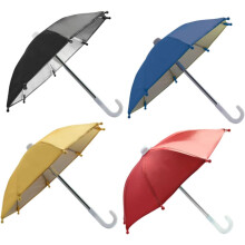 Lot de 4 petits parapluies décoratifs en polyester pour moto, parfaits pour les balades en extérieur.
