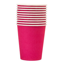 Vasos de papel desechables para café de 355 ml (12 oz), paquete de 10 unidades