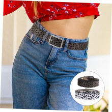 2 st dammodebälte med prickigt tryck, justerbart midjebälte för damer, kjolar, klänningar, jeans, retro, västerländsk stil, accessoar