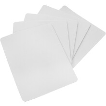 5 Stück Sublimations-Mauspad-Rohlinge 18 x 22 x 0,3 cm, Gummi, Gaming-Mauspads, Weiß