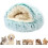 Lapcatz Nest Bed Λούτρινο Σπήλαιο για Μικρά Σκυλιά και Γάτες Πράσινο 1