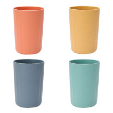 Ensemble de tasses en paille de blé réutilisables, incassables et compatibles lave-vaisselle