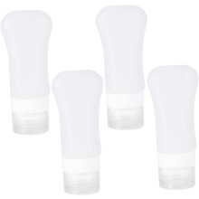 4er-Set Silikon-Kosmetikspender, Make-up-Fläschchen, Reise-Lotion-Aufbewahrung, Saugnapf für Hautpflege