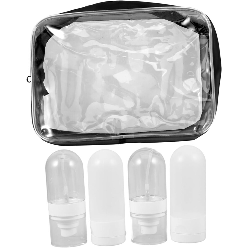 Hkhbjs 4Pcs Inverted Hose Travel Squeezable Tube Leak Refillable Flexible Empty Bottles For Lotion Liquid Shampoos