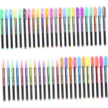 48-teiliges Gelstift-Set mit fluoreszierender und Glitzertinte für Schule, Zeichnen und Grußkarten