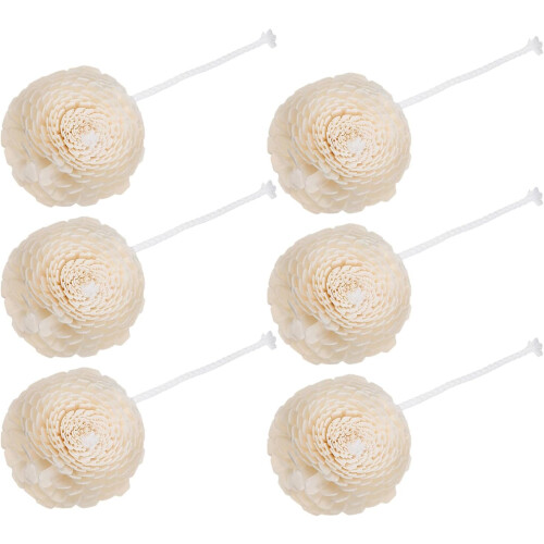 pezzi Diffusore di fragranze per aromaterapia con testa a forma di fiore e cordino in cotone.