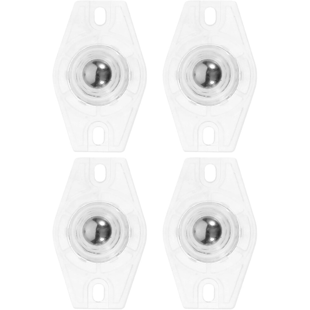 Universal Adhesive Swivel Casters Small Pulley Wheels 4Pcs Mini Caster Wheels With Steel Balls 8686962973914