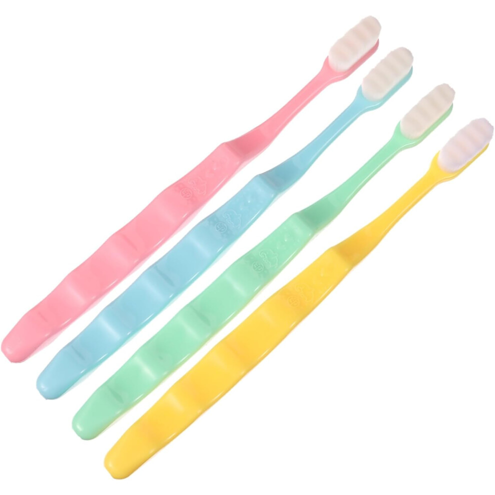Hkhbjs Ultra Soft Bristles Toothbrush 4Pcs Assorted Colors Micro-Nano Teeth Cleaning Tool