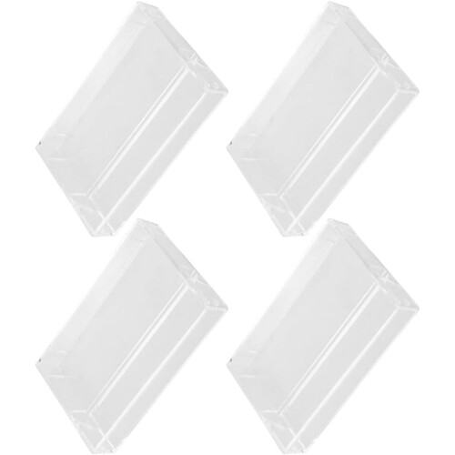 4pcs Vintage Cassette Tape Storage Boxes Plastic Cases Pp Material Robust Tape Protection