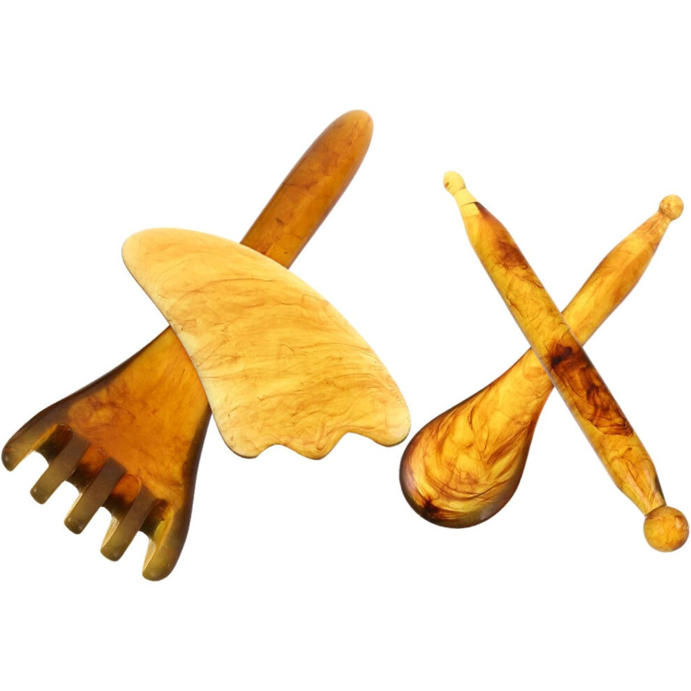 Hkhbjs 4Pcs Facial Massage Massager Tool Set Scalp Massager For Gua Sha Board Foot Massage Tool
