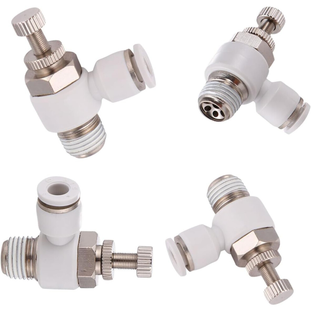 4Pcs Speed Regulating Throttle Valve Connector For Machine Pneumatic 8686962975239