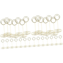 40 unidades de soportes para números de mesa, clips para etiquetas de precio y portatarjetas.
