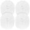 Replacement Brush 4pcs Plastic Heads for Bathroom Bowl Cleaning and Practical 1