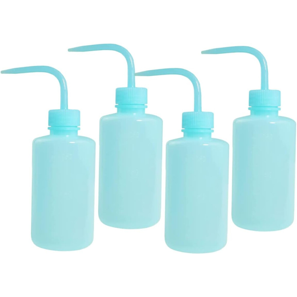 Hkhbjs Rinse Bottles For Eyelash Extensions 4Pcs 250Ml Plastic Squeeze Bottles With Elbow Tip