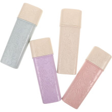 4 stuks gegraveerde, effen plastic tandenborsteldoosjes, reisetuis, tandenborstelhouders, opbergdoosjes, draagbaar voor badkamer, camping, zakenreis.