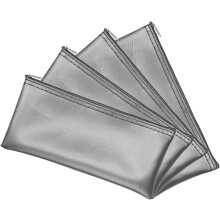 Exclusieve opbergtas voor 4 microfoons, gemaakt van slijtvast en waterdicht PU-leer met stijlvolle ritssluiting.
