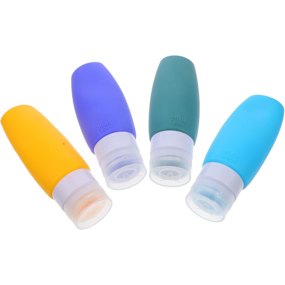 Hkhbjs Cream Refillable Silicone Travel Bottles Makeup Containers Portable Empty Jars Leakproof Silicone Makeup Bottles For Skincare