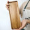 2pcs Rectangular Wooden Serving Tray Set Stackable Design, Versatile Fruit Serving Tray 1