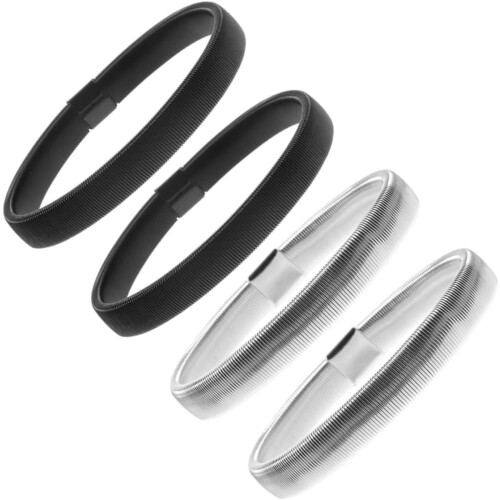 Jarretières métalliques pour hommes, brassards élastiques polyvalents