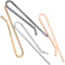 4pcs Tie Clip for Men Necktie Pin Set Silver Gunmetal Rose Gold Wedding Party Business Use Scarf Accessories Clasp