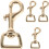 4pcs Brass Hooks for Purse Strap Closure Bag Hardware Replacement Swivel Clasp Latch 1