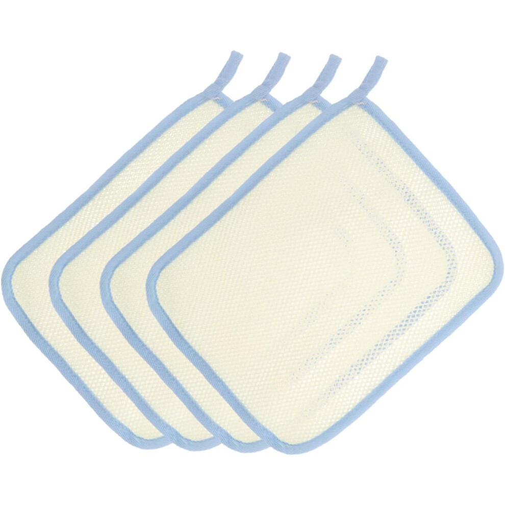 Hkhbjs 4Pcs Exfoliating Wash Cloths For Showering With Soap Foaming Net