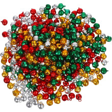 400 Mini-Weihnachtsglöckchen zum Basteln von Schmuck, ideal für Schlüsselanhänger, Halsketten, Windspiele und Dekorationen.