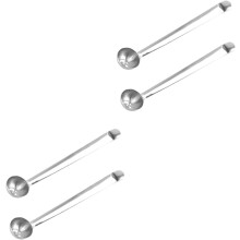 4-teiliges Set Edelstahl-Einmachglaslöffel mit Abtropfloch zum Servieren von Kirschen